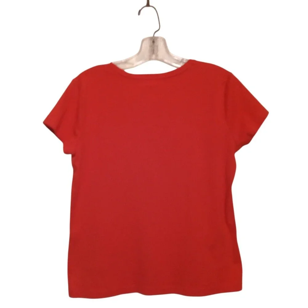 Talbots Orange Size Large Petite T-shirt - Picture 9 of 15